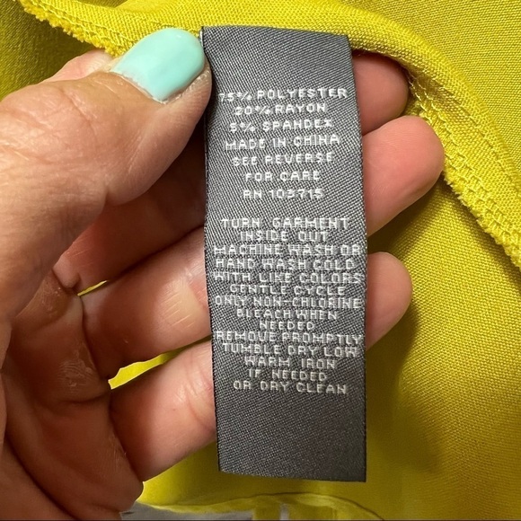 Sharagano Roll Tab Sleeve Tie Waist Shirtdress-Laurel Leaf Size 6 - Picture 7 of 8